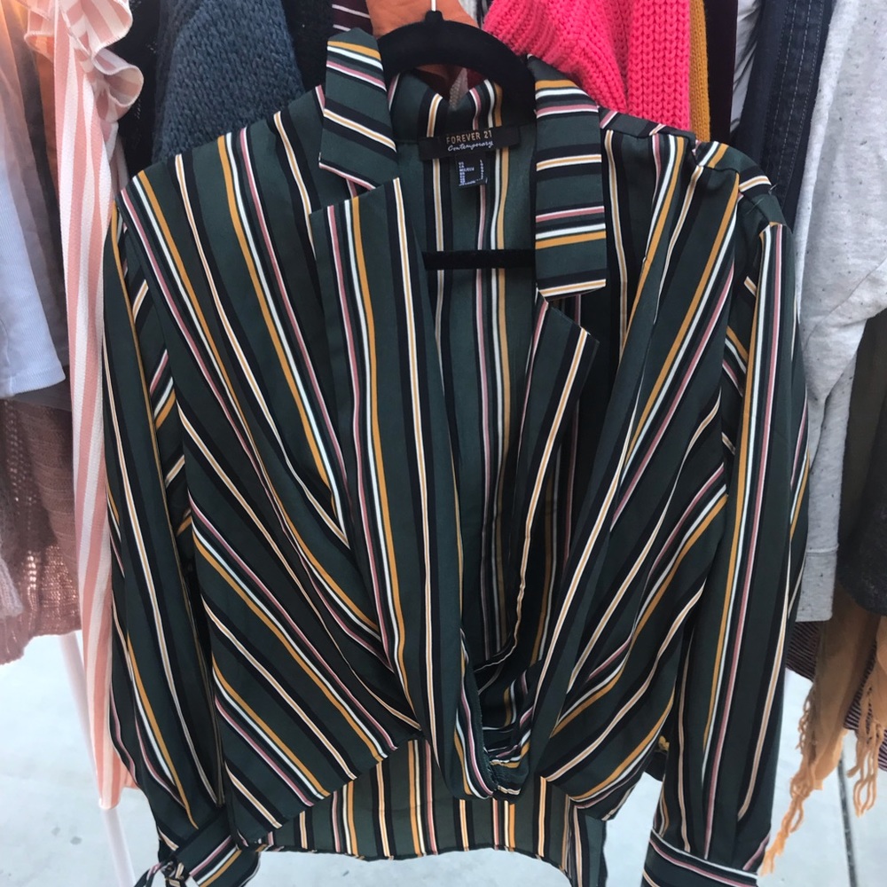 Classy stripped top
